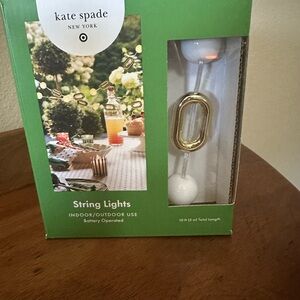 kate spade Gold and White String Lights